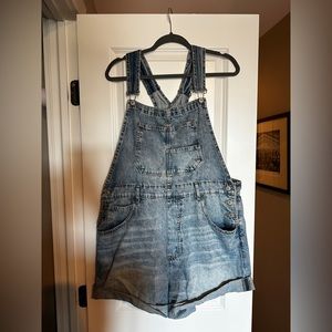 Ziggy Shortalls in Follow Your Heart Denim (Free People)